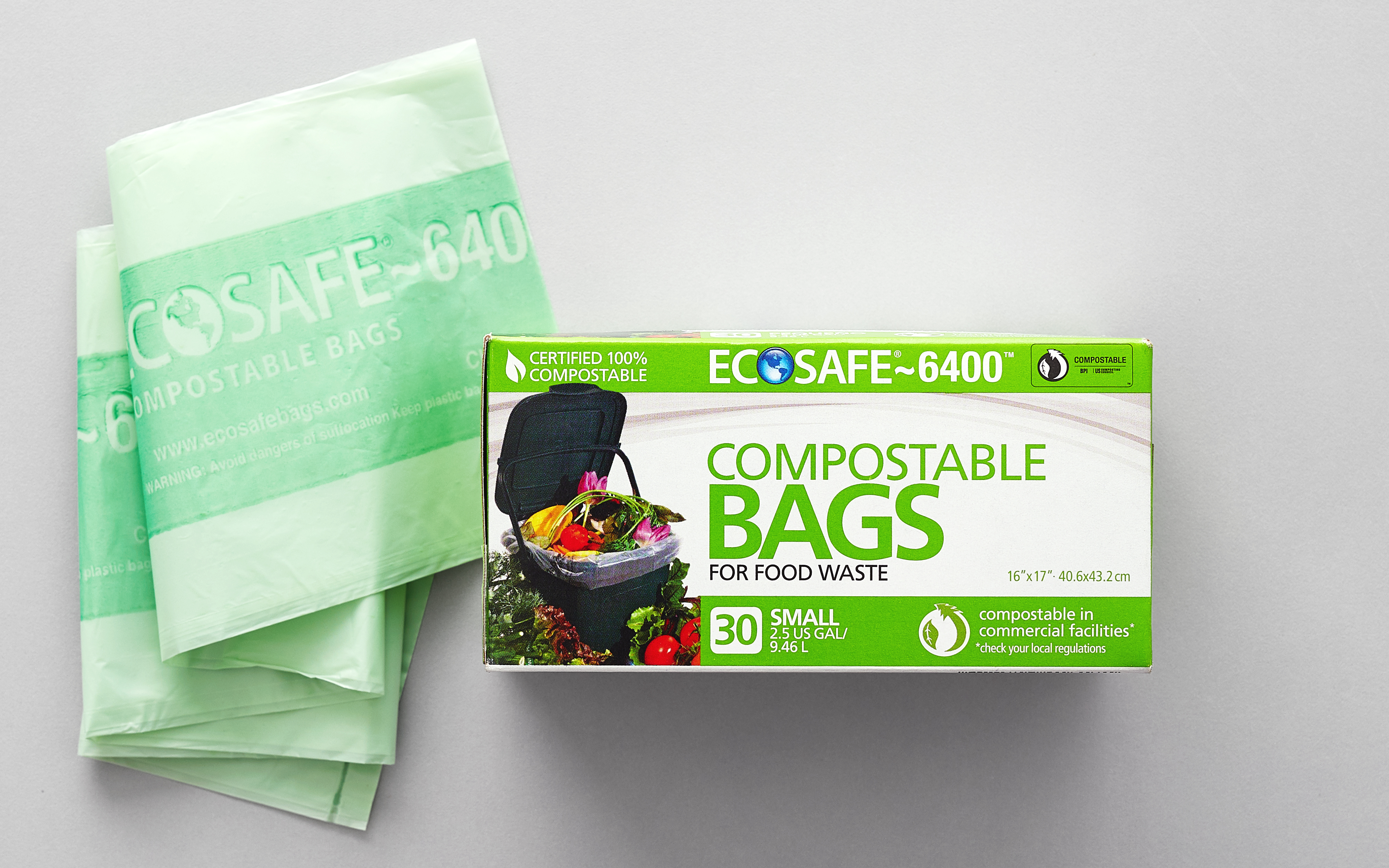 Mini Kitchen Compostable Bags EcoSafe Zero Waste SF Bay Good Eggs